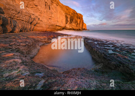 Dancing Ledge, Jurassic Coast, Isle of Purbeck, Dorset, England, Vereinigtes Königreich Stockfoto