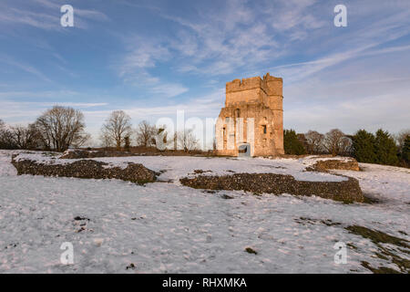 Donnington Castle, Newbury, Berkshire, England, Großbritannien Stockfoto