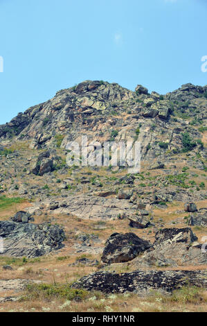 Mazedonien, Europa. Den Berg Zlatovrv Zlato (1422 m), in der Nähe von Prilep in der pelagonia Region Mazedonien. Stockfoto