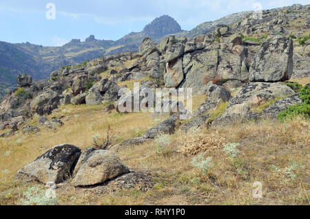 Mazedonien, Europa. Den Berg Zlatovrv Zlato (1422 m), in der Nähe von Prilep in der pelagonia Region Mazedonien. Stockfoto