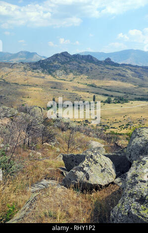 Mazedonien, Europa. Den Berg Zlatovrv Zlato (1422 m), in der Nähe von Prilep in der pelagonia Region Mazedonien. Stockfoto