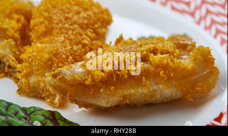 Teochew würzige Stir-Fried Stingray, gebratene Skate Stockfoto