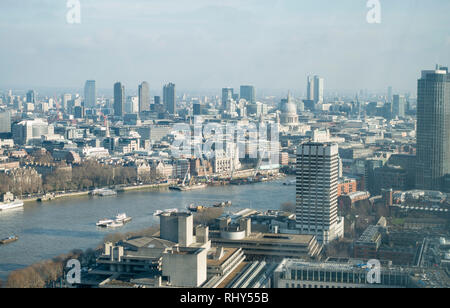 Blick auf die Skyline von London Stockfoto