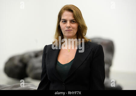 Tracey Emin während eine Vorschau Ihrer zwei Wochen von Tränen, im White Cube in Bermondsey, London. Stockfoto