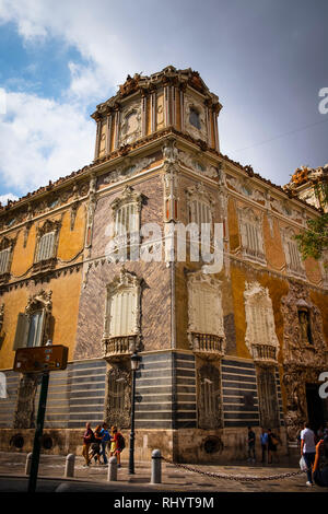 Marques de Dos Aguas Palace, Keramik Museum, Stoßfänger in Valencia, Spanien Stockfoto