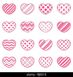 Liebe und Herz Symbol Stock Vektor