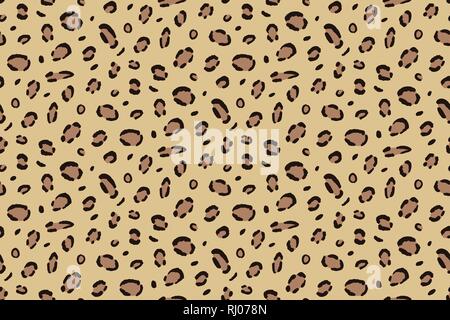 Leopard Hintergrund drucken. Jaguar pelt nahtlose Textur Stock Vektor