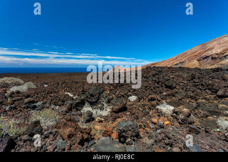 Vulkanlandschaft von Lanzarote. Kanarische Inseln, Spanien Stockfoto