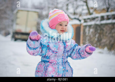 Kinder Winter Foto. Selektive konzentrieren. Stockfoto