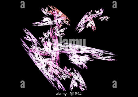 Retro mit abstrakten Linien rosa Schwarz auf farbigen Hintergrund. Design Element. Golden Textur. Leuchtende Linien. Art Design. Stockfoto