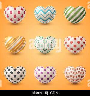 Liebe und Herz realistische Symbol. Stock Vektor