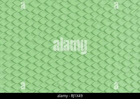 Grüne abstrakte Drache oder Schlange Schuppen auf der Haut Stockfoto