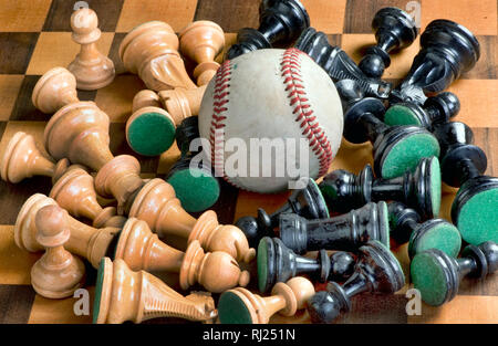 Baseball Zeit ist jetzt Winter ist vorbei. Stockfoto