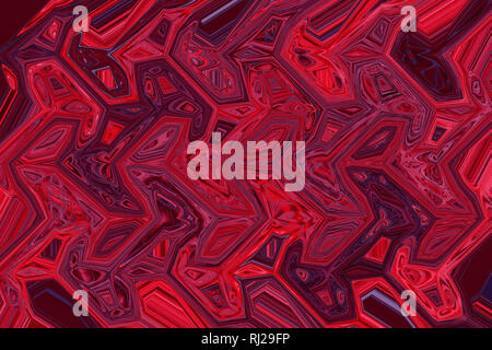 Diamanten geformt Ungewöhnliche rot gefärbten abstrakten Hintergrund Stockfoto