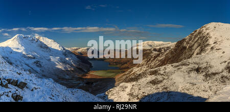 Buttermere Tal im Winter, Lake District, England Stockfoto