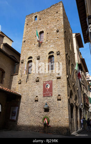 Dante's House Museum, Florenz, Toskana, Italien Stockfoto