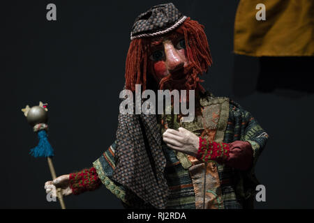 Ausstellung Marionetten (Marionette Exposition), zeigt den Prozess der Erneuerung der Marionetten von Madrid aus den 1960er Jahren bis heute Mit: Atmosphäre, Wo: Madrid, Spanien Wann: 04 Jan 2019 Credit: Oscar Gonzalez/WENN.com Stockfoto