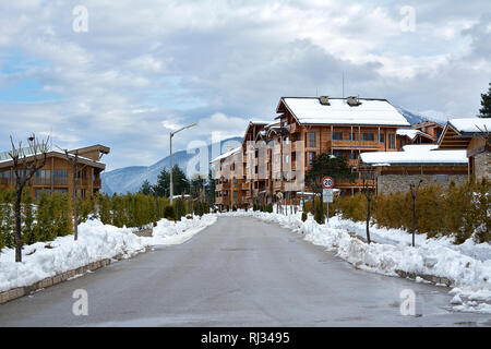Das Hotel Pirin in Bansko, Bulgarien Stockfoto