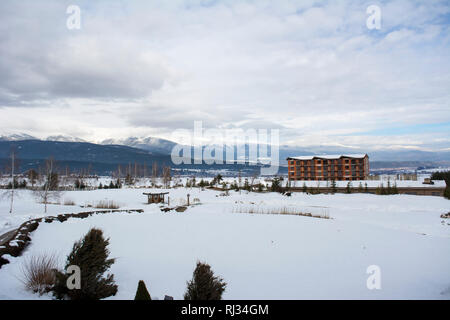 Das Hotel Pirin in Bansko, Bulgarien Stockfoto