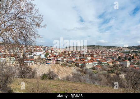 Januar 12,2019 DENIZLI TÜRKEI. Die guney Bezirk der Provinz Denizli in der Türkei. Stockfoto