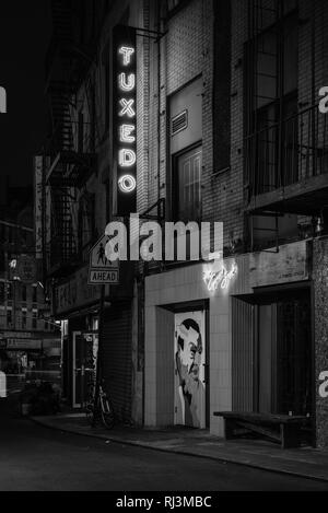 Smoking Sign on Doyers Straße in Chinatown, Manhattan, New York City Stockfoto