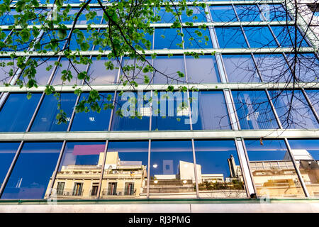 Architektur Detail in der Rambla Catalunya, Barcelona, Katalonien, Spanien Stockfoto