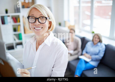 Ausgereifte Business Coach Stockfoto