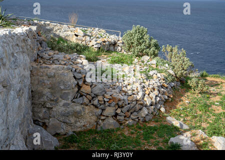 Der Blick von oben auf der Insel Hydra ist unvergesslich. Stockfoto