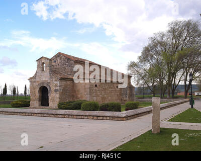 San Juan Bautista Kirche, 7. Jahrhundert, Banos de Cerrato, Palencia, Spanien Stockfoto