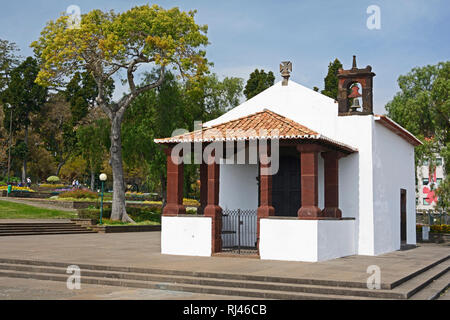 Funchal, Kapelle "Santa Catarina" im Stadtpark Santa Catarina Stockfoto