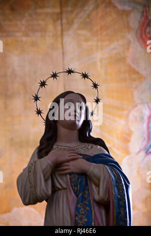 Madeira, Innenraum der Kirche "Igreja Matriz de Santa Cruz' Stockfoto