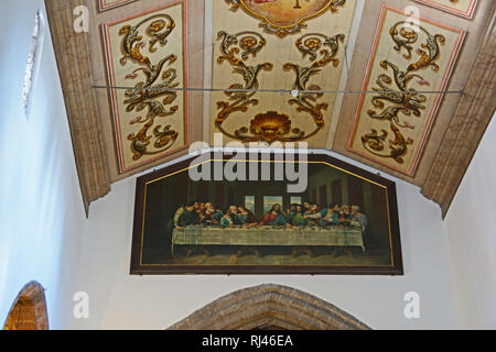 Madeira, Innenraum der Kirche "Igreja Matriz de Santa Cruz' Stockfoto