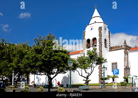 Madeira, Kirche "Igreja Matriz de Santa Cruz in Santa Cruz Stockfoto