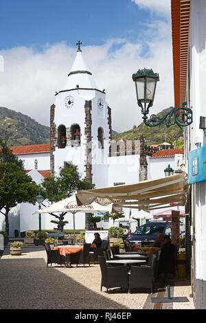 Madeira, Kirche "Igreja Matriz de Santa Cruz in Santa Cruz Stockfoto