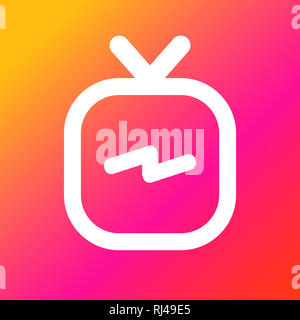 IGTV Icon Set Stockfoto