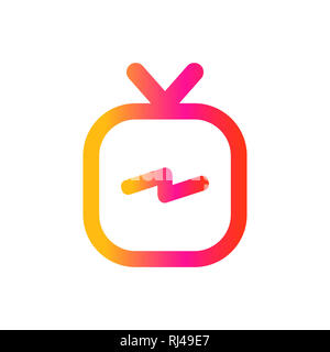 IGTV Icon Set Stockfoto