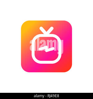 IGTV Icon Set Stockfoto