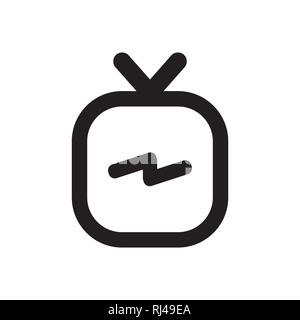 IGTV Icon Set Stockfoto