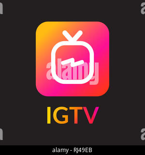 IGTV Icon Set Stockfoto