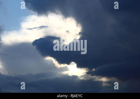 Gewitterwolken, Wetter, Gewitterstimmung, Stockfoto