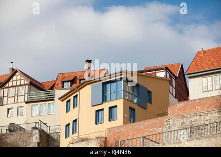 Quedlinburg Ansicht münzenberg Stockfoto