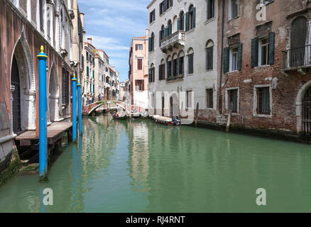 Kanal in Venedig Stockfoto