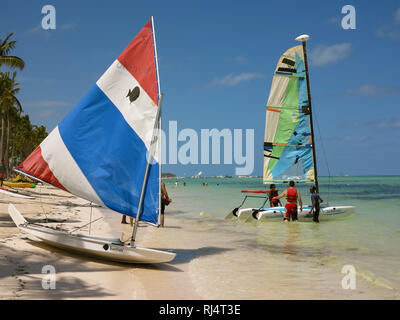 Karibik, Dominikanische Republik, Punta Cana, Playa Bavaro Stockfoto