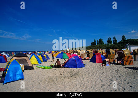 Insel Poel, Timmendorf-Strand, Strandiglus Stockfoto