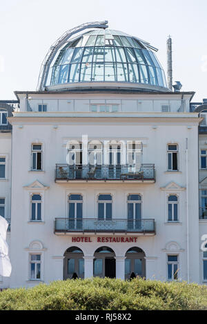 Strandhotel Kurhaus Juist, Eingangsbereich, Detail, Insel Juist, ostfriesischen Insel, Stockfoto