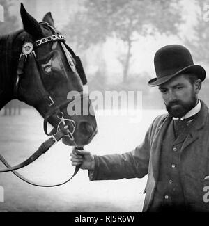 Hansom Cab Driver, London Stockfoto