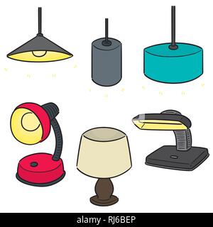 Vektor einrichten der Lampe Stock Vektor
