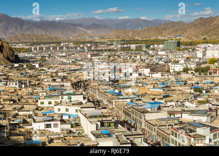 Tibet, Shigatse, sterben Befestigungsanlage Dzong Stockfoto