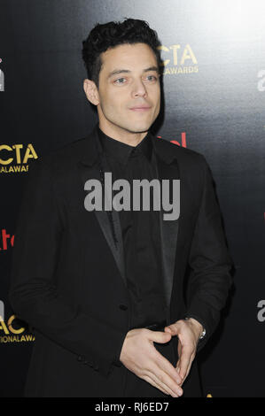 8 AACTA Internationale Auszeichnungen - Ankunft mit: Rami Malek Wo: Los Angeles, Kalifornien, Vereinigte Staaten, wenn: 04 Jan 2019 Credit: Apega/WENN.com Stockfoto