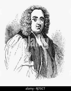 George Berkeley (1685-1753), bekannt als Bischof Berkeley (Bischof von cloyne) war ein anglo-irische Philosoph, dessen primäre Leistung war die Weiterentwicklung einer Theorie, die er als "immaterialism" (später als "subjektive Idealismus' durch andere bezeichnet). Diese Theorie leugnet die Existenz der materiellen Substanz und stattdessen behauptet, dass vertraute Gegenstände wie Tische und Stühle sind nur Ideen in den Köpfen der perceivers und, als Folge, nicht ohne wahrgenommen wird. Berkeley ist auch für seine Kritik der Abstraktion bekannt, eine wichtige Voraussetzung in seinem Argument für immaterialism. Stockfoto